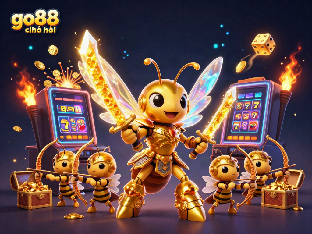 Engage in exciting gaming with go88 chính thức, featuring dynamic slot games and vibrant casino elements.