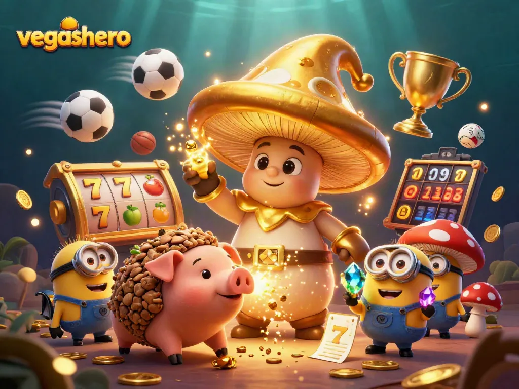 Engage in thrilling gameplay at VegasHero Casino, featuring magical characters and dynamic casino elements.