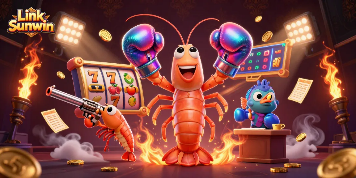 Engage in thrilling gameplay at Link Sunwin with 3D cartoon characters and dynamic slot elements.